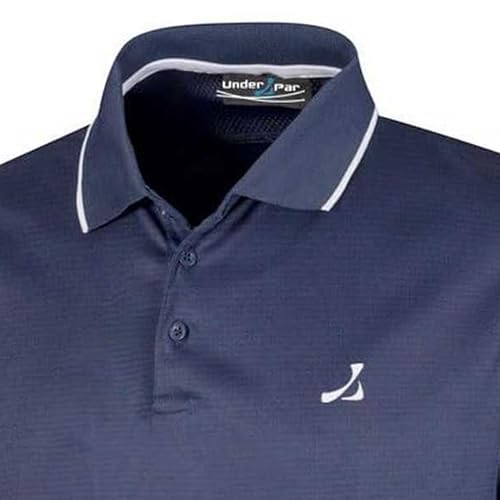 Under Par Men's Classic Polos Short Sleeve Printed Golf Pro Quality Polo Shirt - Image 4