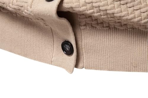 Mens V Neck Button Up Cotton Cardigan Sweaters Social Knit Sweater Cardigans for4