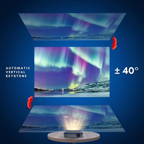 4K Support, Aaxa M7 Native 1080P Full Hd Portable Dlp Outdoor Movie Projector, 1200 Led Lumen, 3 Hour Battery, Electric Focus, 15000Mah Powerbank, Hdmi/Usb-C/Usb/Microsd Input, 30000 Hours Led #TOP5