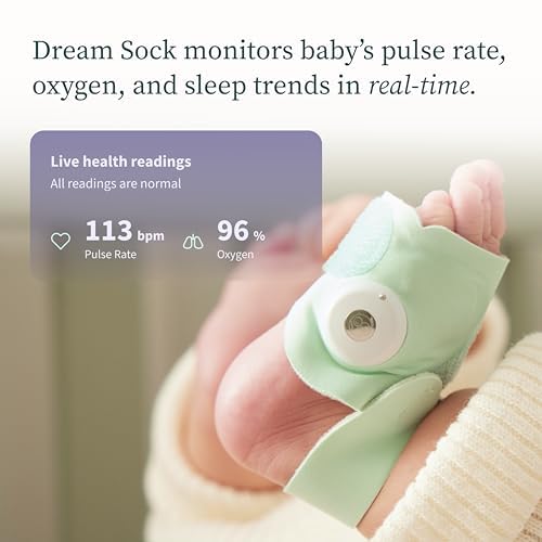 Owlet Dream Sock® - Smart Baby Monitor - Track Live Pulse (Heart) Rate, Oxygen in Infants, Mint - Image 2