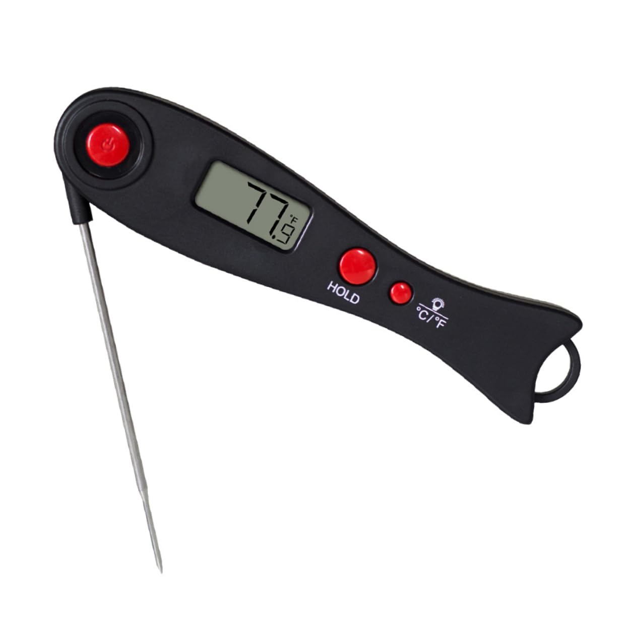 Zerodeko Termometro Digitale Lettura Istantanea Sonda Display Lcd Misuratore Temperatura Per Carne Grigliate e Barbecue Abs Ecologico