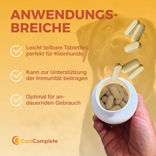 CaniComplete Gelenk Plus - Gelenktabletten für Hunde: Teufelskralle, MSM, Chondroitin, Glucosamin, Kollagen, Vitamin B, UVM.