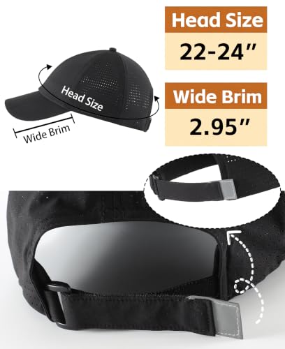 Image of Home Prefer Reflective Water Repellent Quick Dry Airy UPF50+ Sun Hat for Men Women Outdoor Sports Baseball Caps Unisex
