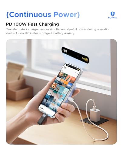 ORICO Magnética M.2 NVMe SSD Carcasa para iPhone 15/16/17 Pro - USB-C 3.2 Gen2 10Gbps, Grabación 4K ProRes, Carga PD 100W, SSD 2230/2242 2TB - AP42P - imagen 6