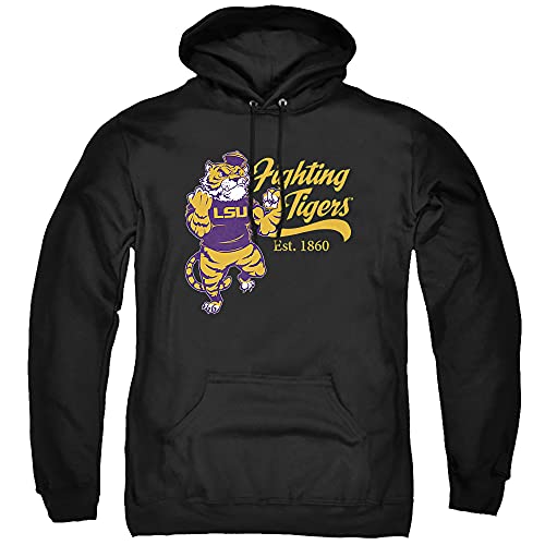 Louisiana State University LSU Official Mike The Fighting Tiger Unisex Adult Pull-Over Hoodie,Black, 3X-Large