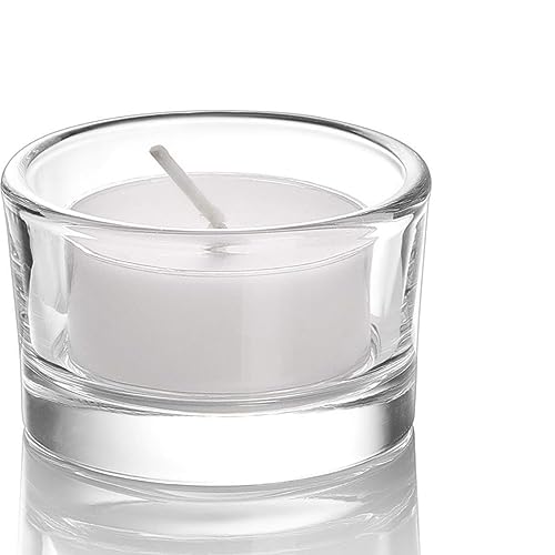 Kit 10 Castiçal De Vidro Redondo Para Vela Decoração Pote Rechaud Porta Candelabro Suporte Luxo