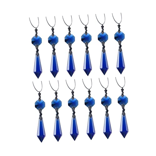 Colgantes de cristal azul transparente DOITOOL con acabado resistente y brillo superior 5