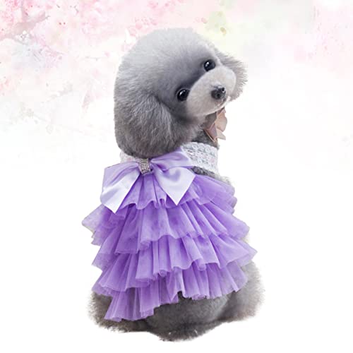 Toddmomy 2 Unidades vestido tutu cachorro estimação fantasias para meninas vestido gatos vestidos me