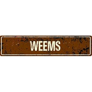 WEEMS Brown Grunge Style Rustic Vin...