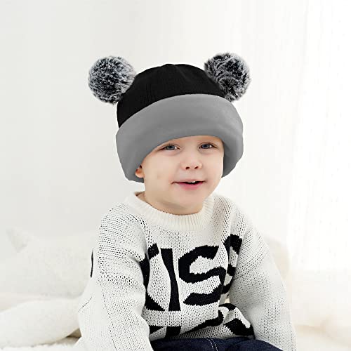 ZWA Baby Girls Boys Winter Hat Scarf Earflap Hood Scarves Toddler Kids4