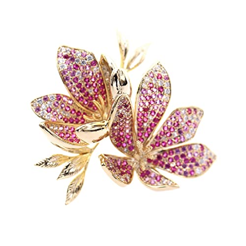 Cadeau de mariage broche fleur élégante avec nœud papillon pour femme