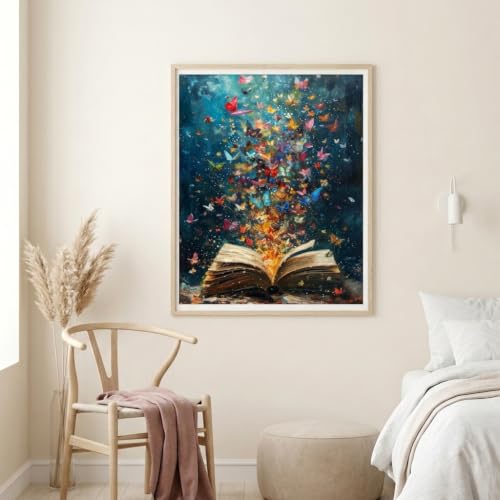 Image of HASTHIP Paint by Numbers Kit with Canvas Brushes and Numbered Paints DIY Oil Painting Kits for Home Decor and Gifts