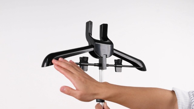 LYDODOKA Adjustable Clothes Steamer Stand With Ironing Glove - Foldable Garment Hanger Rack
