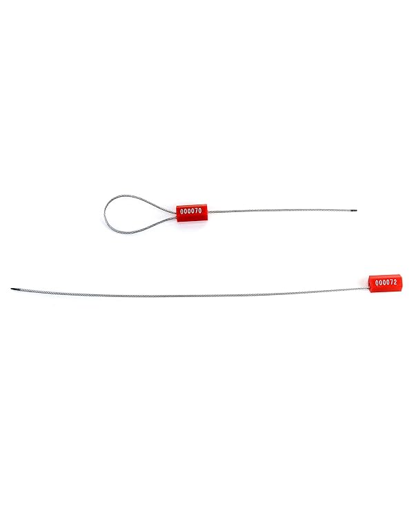 QWORK Steel Cable Seals Security Tag Numbered Truck Trailer Seal, 50 Pcs by QWORK - Image 7