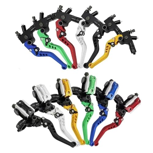 Maneta de freno universal para motocicleta de 22mm con cilindro maestro y palanca de embrague 4