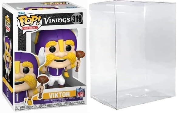 Funko Pop! NFL Minnesota Vikings Viktor Mascot Vinyl Figure #319 with Display Case