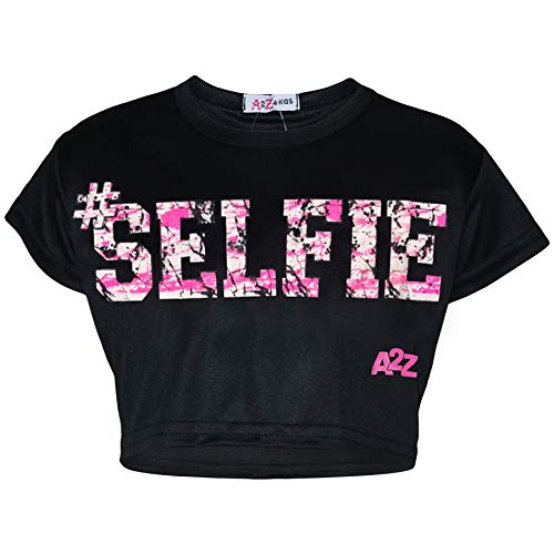 Image of A2Z 4 Kids Girls Love Crop Top T-Shirt And Splash Fashion Leggings Girls Pants Kids Outfit Sets Age 5-14 Years
