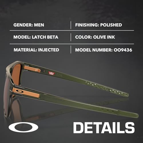 Oakley OO9436 LATCH BETA PRIZM Lens, Non-Polarized Square Shape Sunglasses with Official Eyewear Kit Bundle2