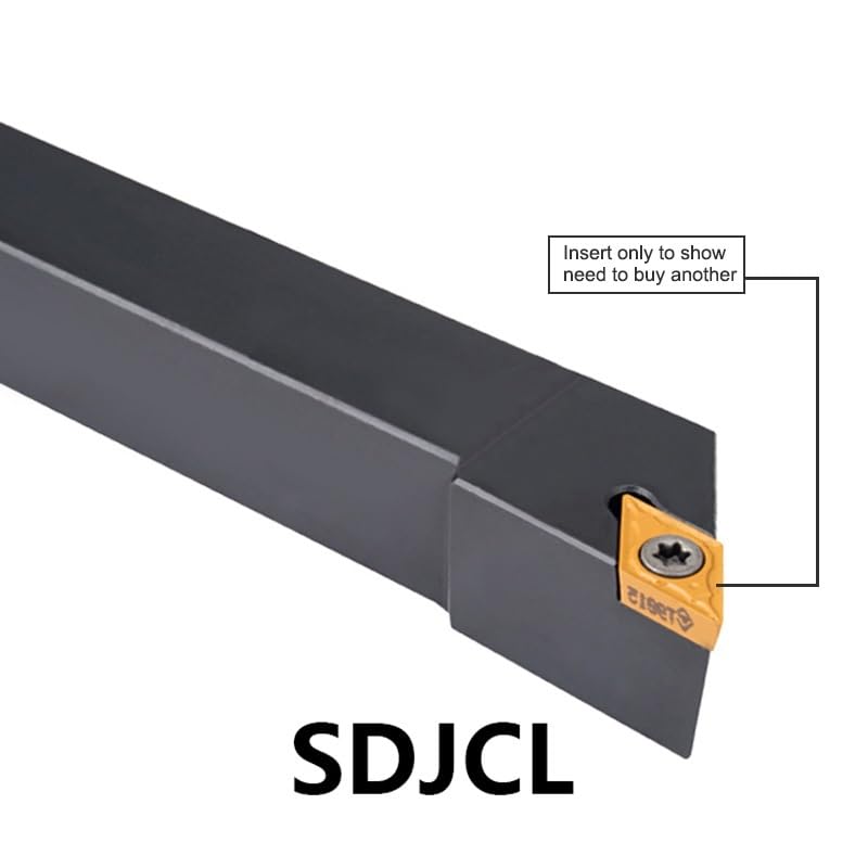 SDJCR-2020K11 Turning Tool Holder 20mm Tool CNC Turning Carbide Insert Lathe Machining Cutter External Turning Tool Holder(SDJCR-1212H11)