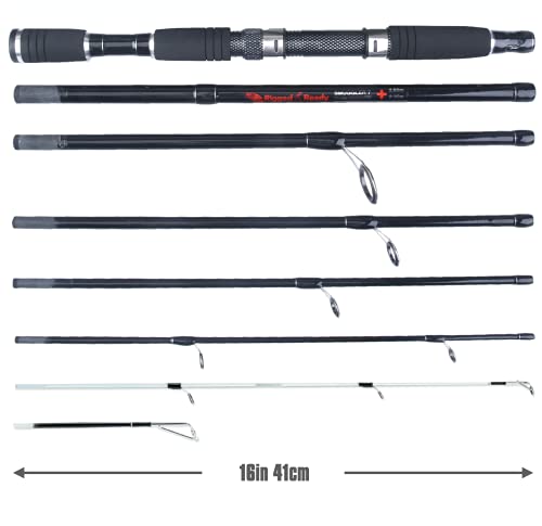 Rigged & Ready™ Smuggler 7 | Angelausrüstung, 7-teilige 260 cm & 235cm Reise-Angelrute | High Performance Angeln mit… – Bild 4