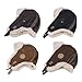 Fashion Winter Earflap Hat Windproof Plush Interior Soft Trapper Russian Ushanka for Women Men Outdoor Activity Windproof Cyc Light Coffee