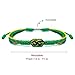 HARACRAFT Brazil Infinity String Bracelet, Brazilian Proud, Forever Country Flag Color Tibetan Bracelet, Surfer Wrap Bracelet for Men, Women, Forever Friendship, Lucky and Protection (Brazil)