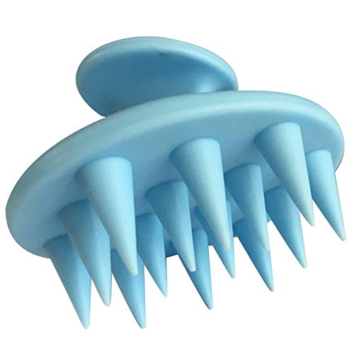 Socueny Cepillo de Champú Masajeador de Cuero Cabellado, Cepillo de Cuidado de Cuero Cabello Azul