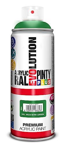PINTYPLUS EVOLUTION Acryl-Sprühfarbe, glänzend, 520 cc, Mintgrün, RAL 6029