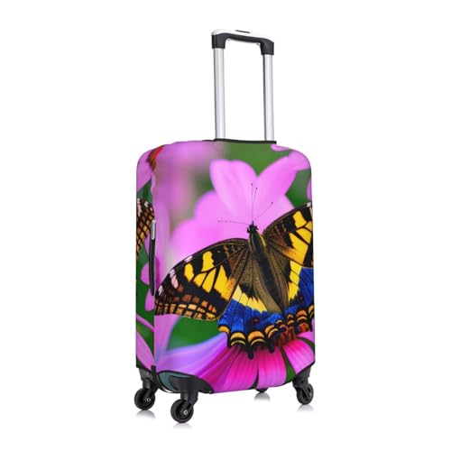 Floral Butterfly Luggage Covers For Suitcase Approved,Suitcase Cover Protector Fit 18-32 InchLuggage3