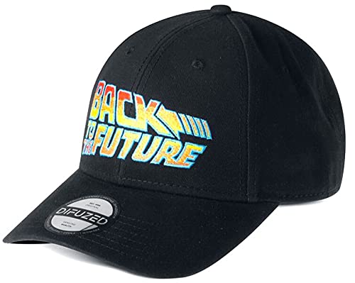 Branpresto Ba655006bft Gorra béibol Regreso al Futuro Logo, Negro, Talla única para Hombre