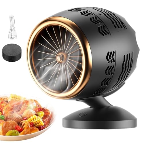 Mini Range Hood, USB Charging Desktop Cooker Hood, Portable Household Extractor Hood 360-Degree Rotation - for Indoor Barbecue, Hot Pot