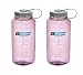 Nalgene Tritan Wide Mouth, Cosmo With Gray Cap 32oz, Set of 2