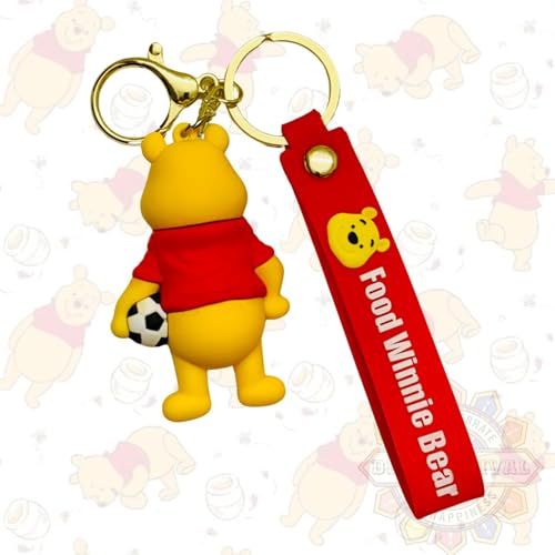 Image of Cute 3D Keychain | Keyring & Quirky Bag Charm | Hard Silicone, Unbreakable | Travel Essential | Kids Friendly | Strap & Bag Hook