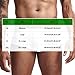 Xiaojmake Mens Mini Boxer Briefs Multiple Colors Underpants Soft Breathable Pouch Trunk Soft Comfortable Ice Silk Underwear Khaki