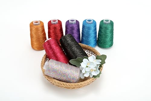 Image of Metallic Crochet Thread, 80g Lurex Yarn for Charms(Gold