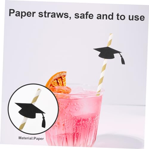 Pitillos de papel negro en pack de 12 unidades para fiestas miniatura 4