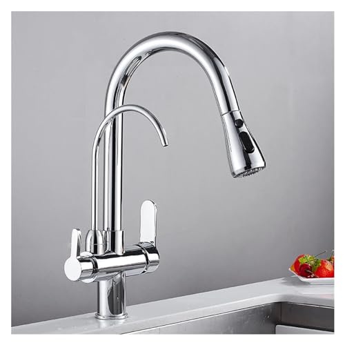 Mitigeur évier robinet cuisine 3 voies eau filtrée chaude et froide - 6