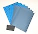 Produktbild Wet und Dry Sandpapier Kit 1000/1200/1500/2000 mit Schleifklotz. 8 Blatt gemischt Körnungen. gleichen Mengen an jede Körnung. Höchste Qualität Siliziumkarbid Schleifmittel Wasserdicht Papier.