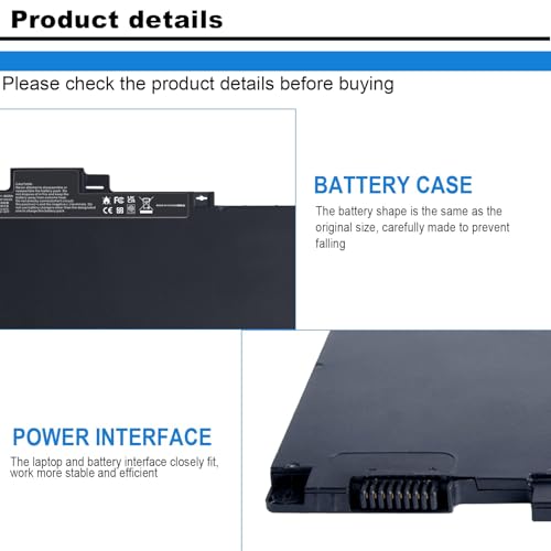 Image of ASUNCELL CS03XL Battery for HP Elitebook 840 850 755 745 G3 G4 ZBook 15u G3 G4 Series 46Wh