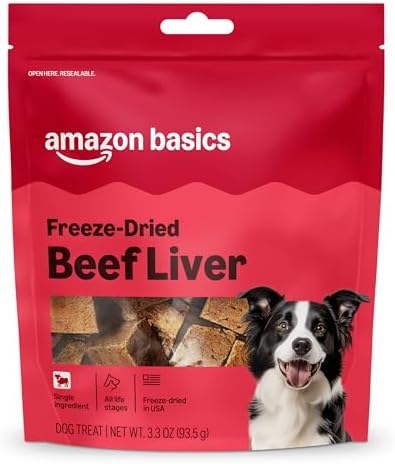 Amazon Basics Freeze-Dried Raw Single Ingredient Dog Treats (Prev...
