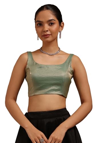Image of Soch Women's Glass Tissue Sleeveless Blouse