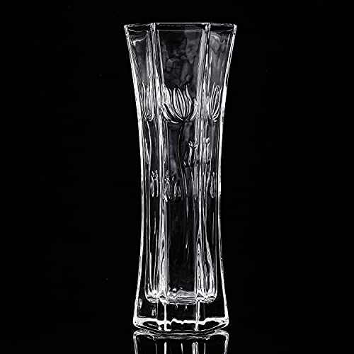 CS-Crystal-Vase-12-inch-high-Tulip-Design-for-Flowers-Decor-Lovely-Nice-Shiny-Piece-Perfect-as-a-Gift-Suitable-for-All-Occasions CS Crystal Vase 12 inch high Tulip Design for Flowers Decor Lovely Nice Shiny Piece Perfect as a Gift Suitable for All Occasions