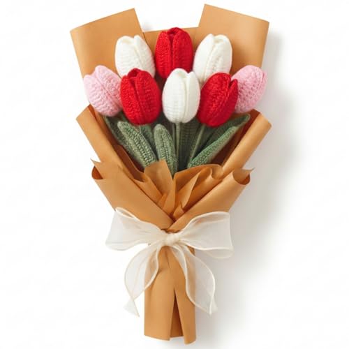 Maysing Crochet DIY Tulip Flower Bouquet