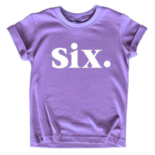 6th Birthday Shirt Girl Birthday Toddler Outfit 6 Year Old Girls six Happy Bday Sixth Gift