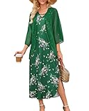 Honwenle Women's Summer Maxi Dress 2 Piece Floral Outfit Sleeveless Loose Split Dresses with Jacket Casual Formal