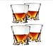 Smaier Lot de 4 verres à whisky, ultra transparents, passent au lave-vaisselle, cadeaux de vin, 300 ml