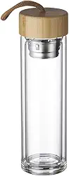 Garrafa De Vidro Borossilicato Com Infusor Chá Detox Squeeze Para Água Home Office SHOP ZIN.GO