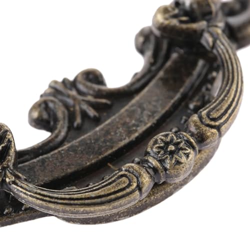 Tirador de bronce de alta gama 94x45mm con acabado artesanal para muebles selectos 7