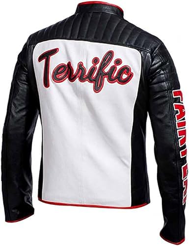 Mister Terrific Faux Leather Motorcycle Jacket - Mr Terrific Jacket