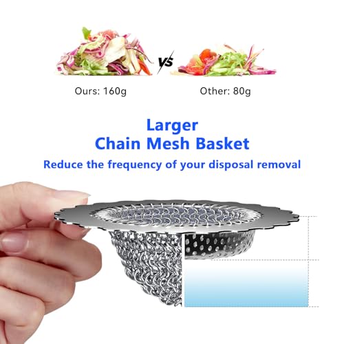 Colador de acero inoxidable para fregadero de cocina miniatura 4